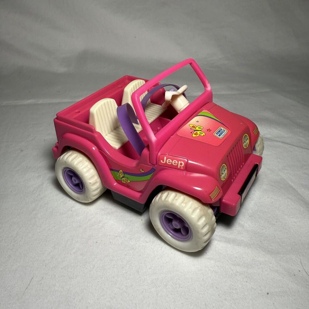Vintage 1997 Pink Power Wheels Jeep Barbie Kelly Jeep